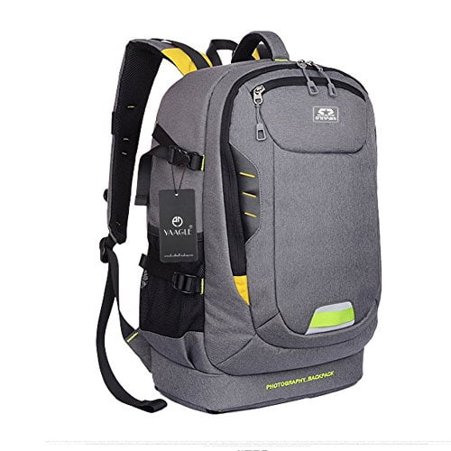 YAAGLE Oxford Large Waterproof Anti-shock DSLR Gadget Camera Bag Professional Photography Travel Backpack with Inner Padding and Extra Rain Cover for Canon Nikon Sony Olympus Black Orange Grey YAAGLE Oxford Large Waterproof Anti-shock DSLR Gadget Camera Bag Professional Photography Travel Backpack with Inner Padding and Extra Rain Cover for Canon Nikon Sony Olympus Black Orange Grey